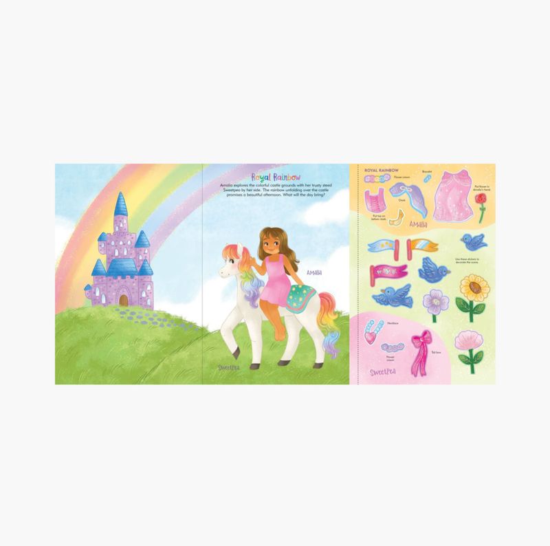 Sticker Doll Dress-Up Rainbow Magic