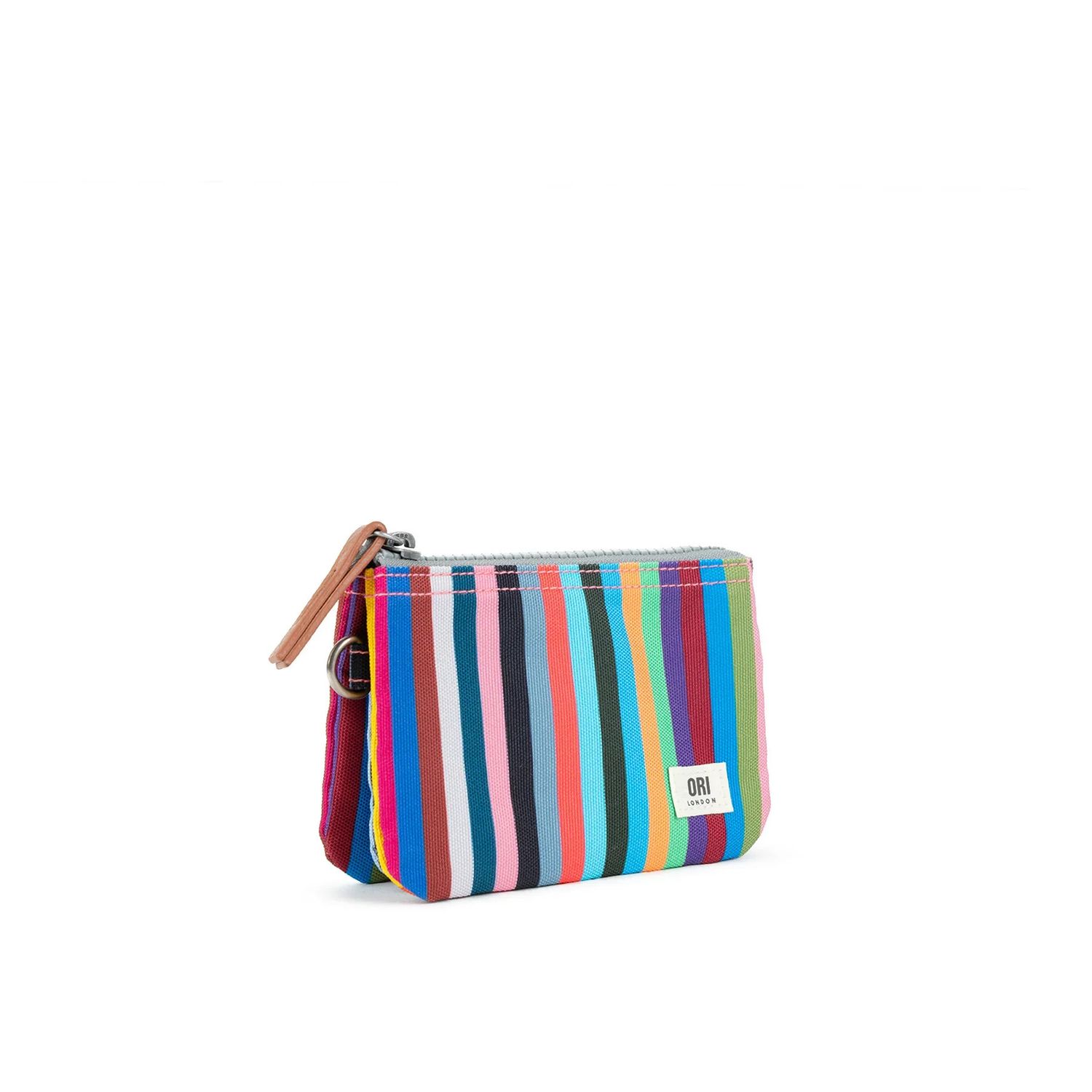 Carnaby Small Multi Stripe Recycled Canvas Wallet