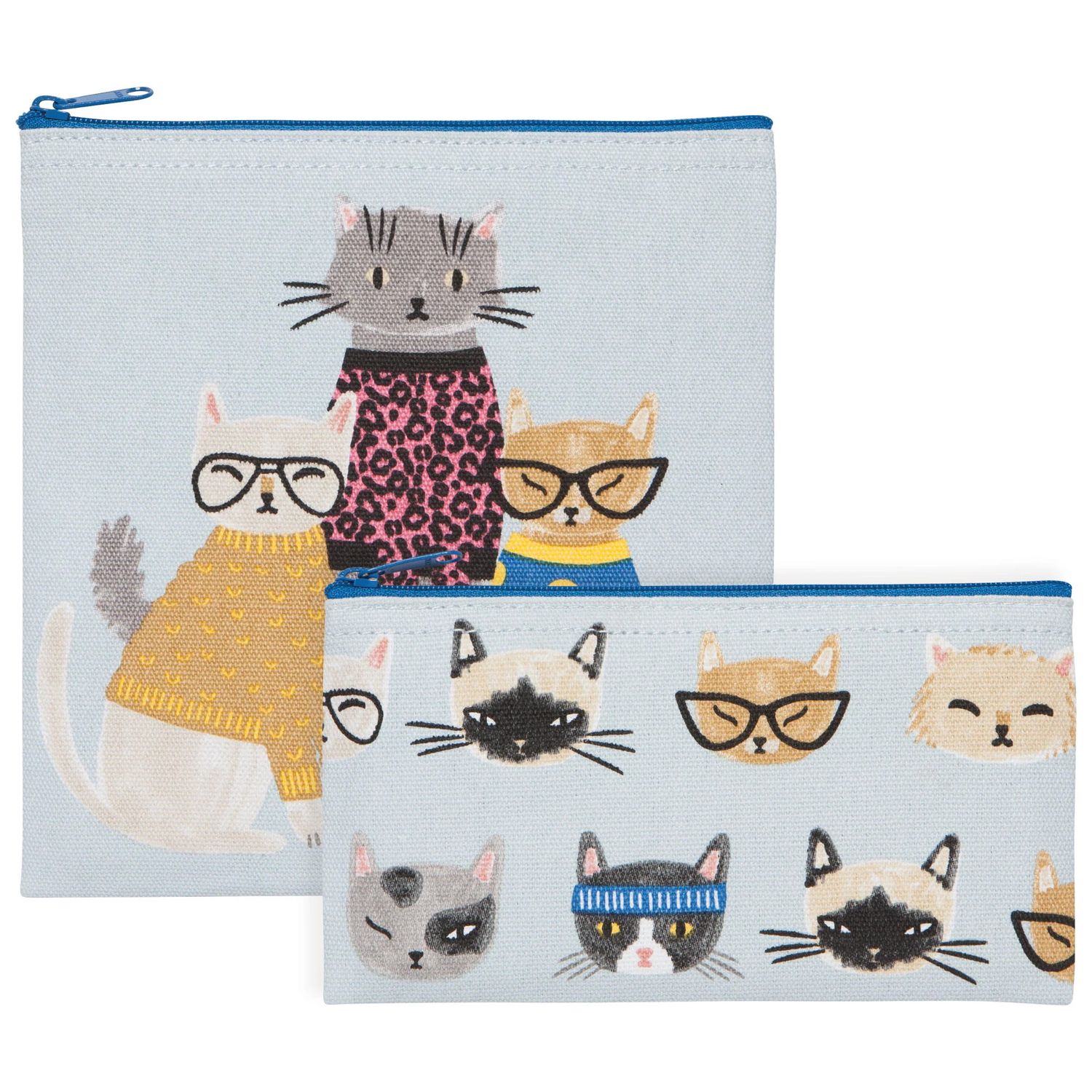 Snack Bag Set of 2 Feline Fine