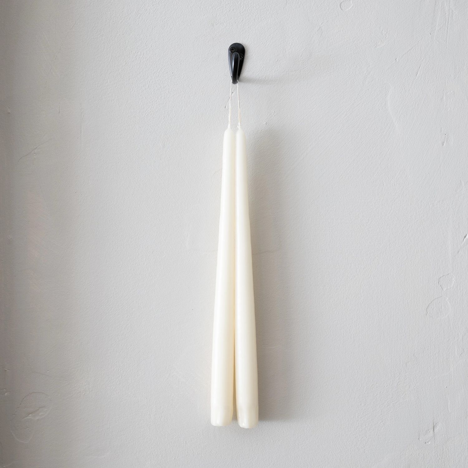 Taper Candles Pair Ivory 12&quot;