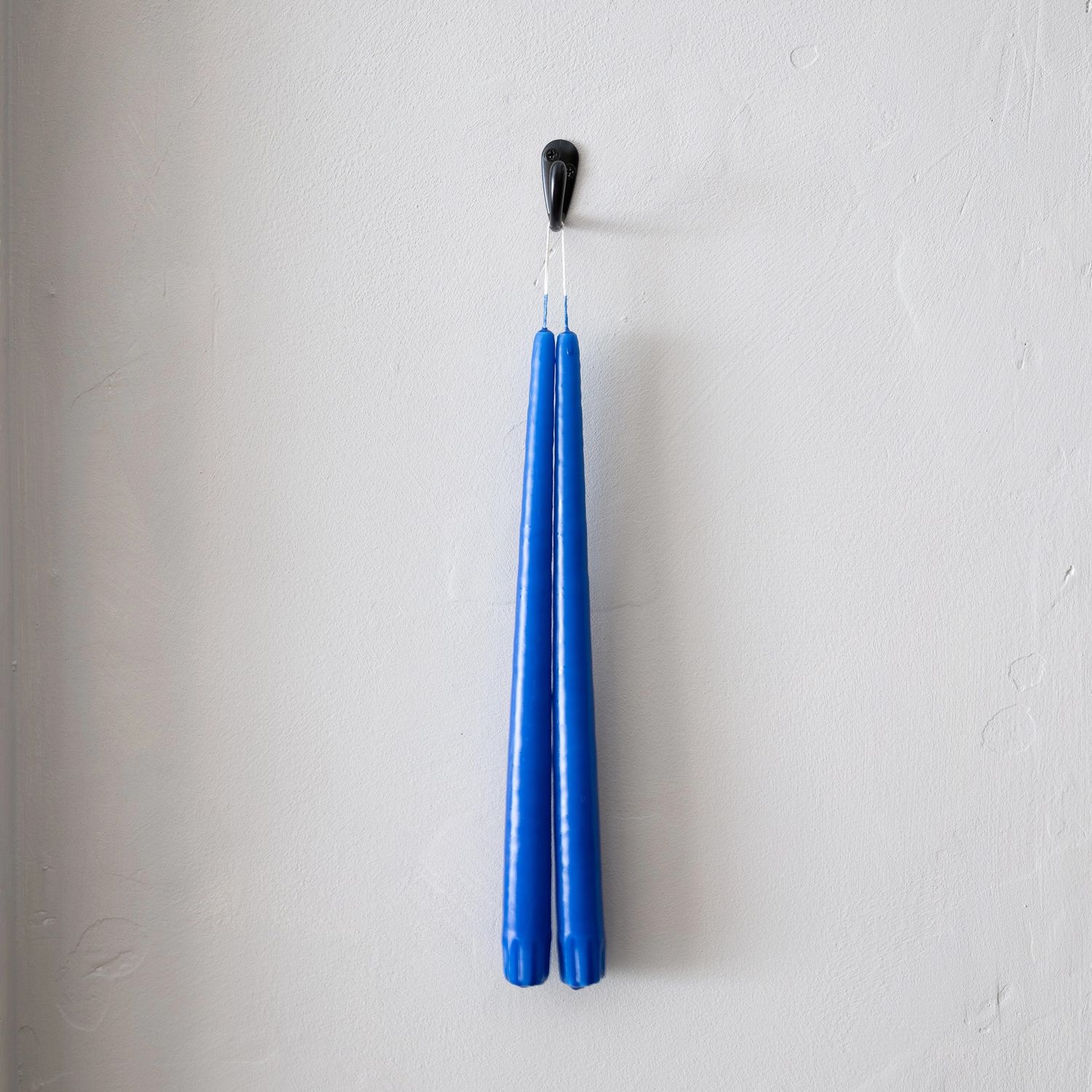 Taper Candles Pair Majorelle Blue 12&quot;