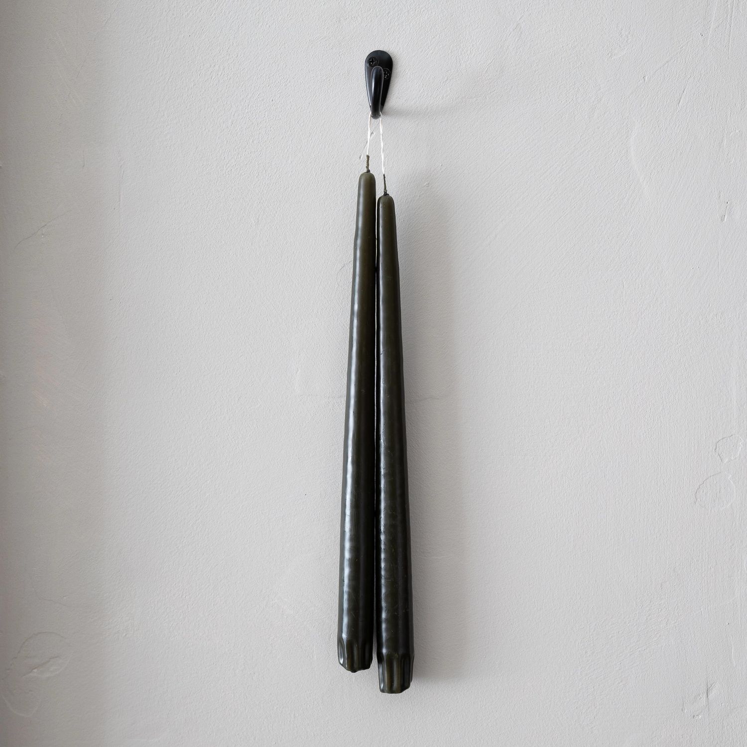 Taper Candles Pair Olive 12&quot;