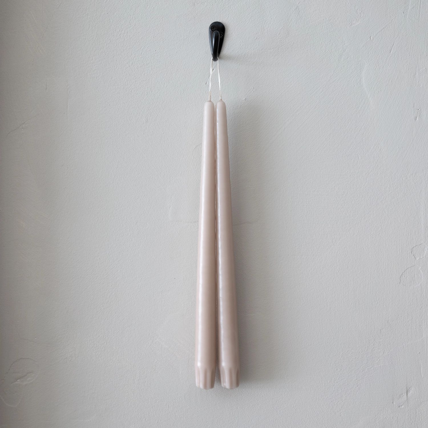 Taper Candles Pair Oatmeal 12&quot;