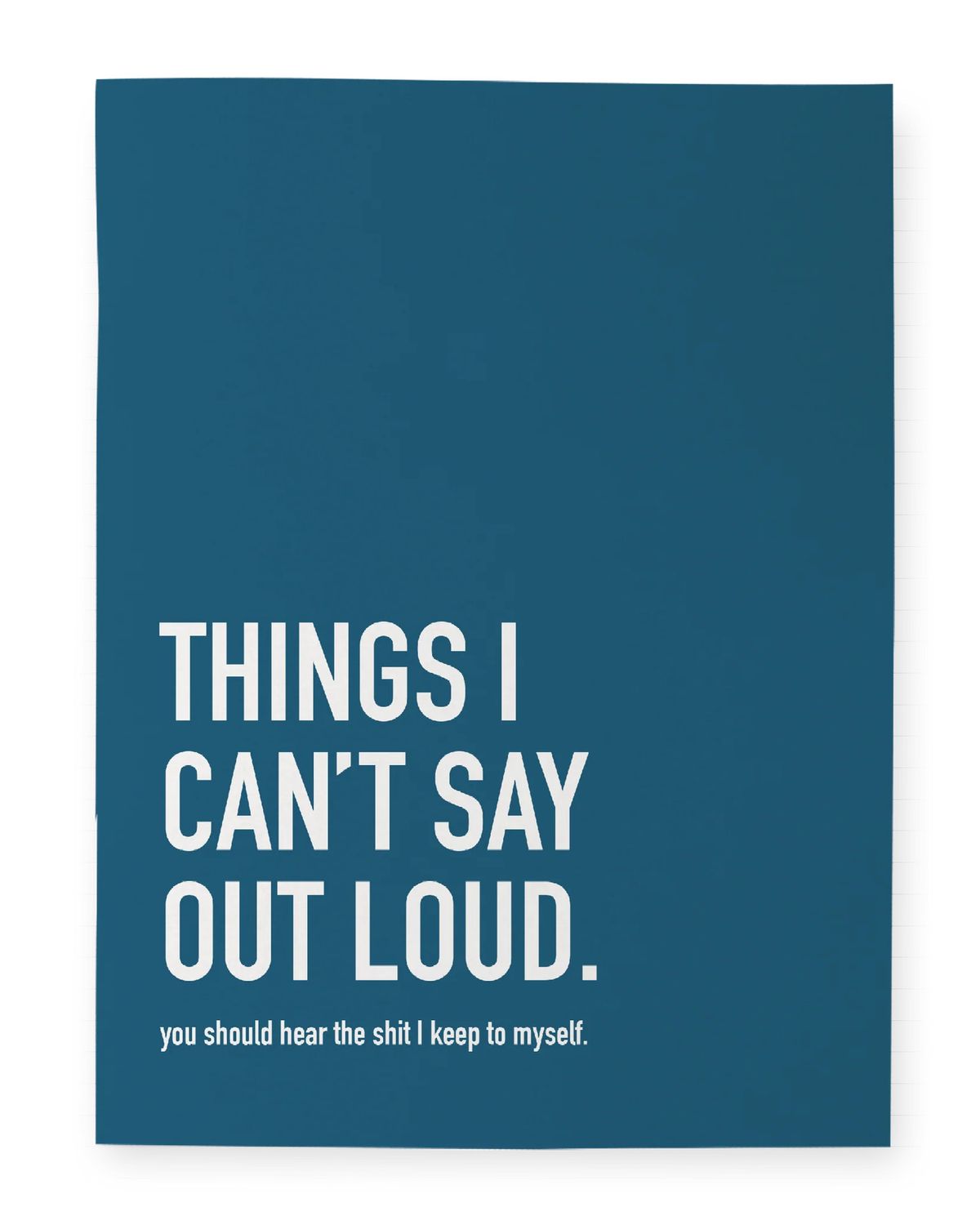 Can&#39;t Say Notebook
