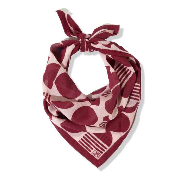 Naomi Half Circles Bandana Coral