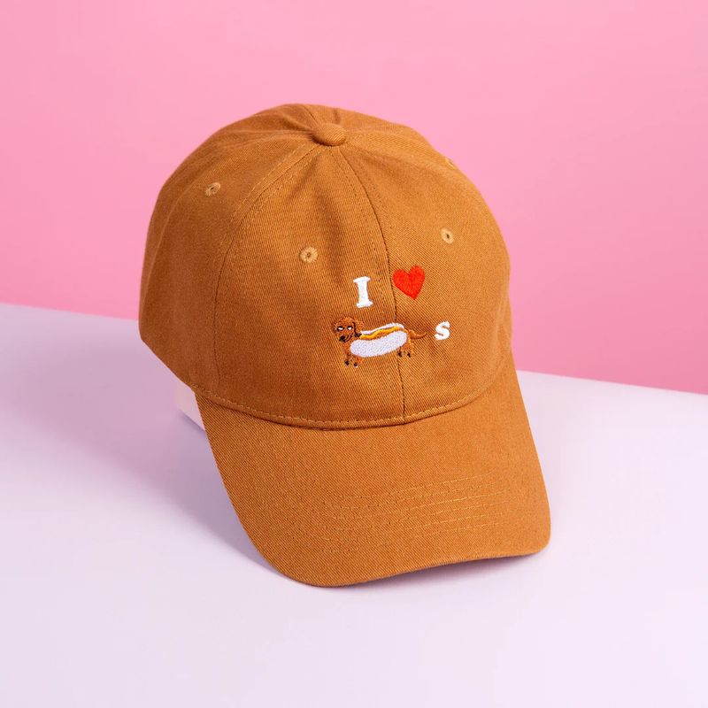 Baseball Cap I Heart Weiner Dogs