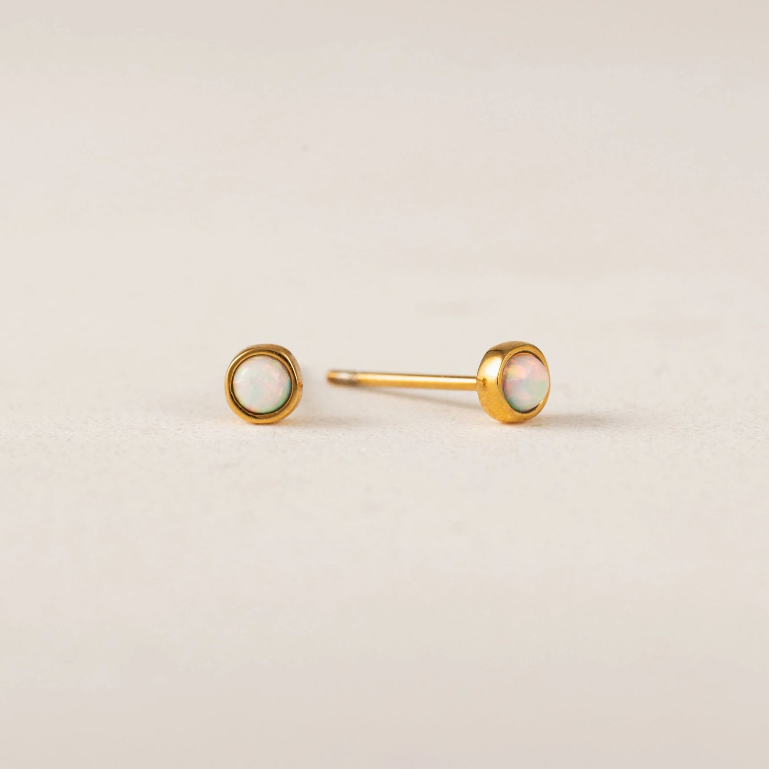 Opal Stud Waterproof Earrings