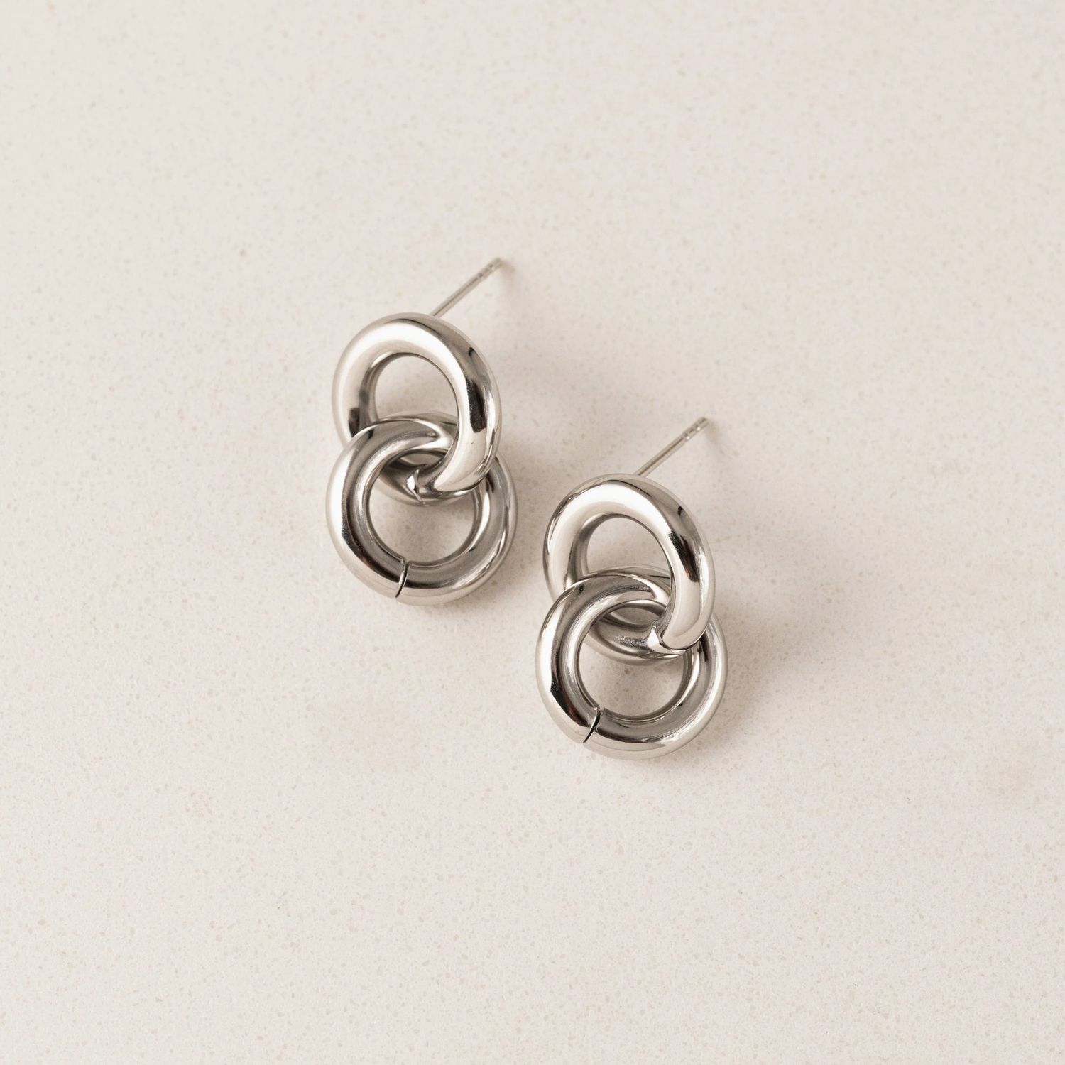 Linx Drop Waterproof Earrings Silver