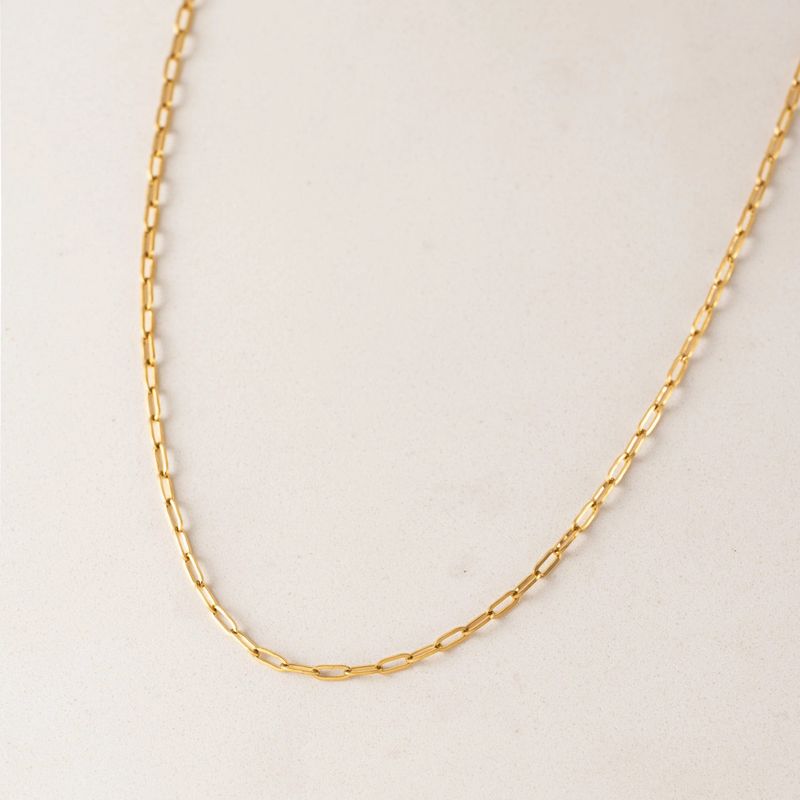 Paperclip Chain Waterproof Necklace