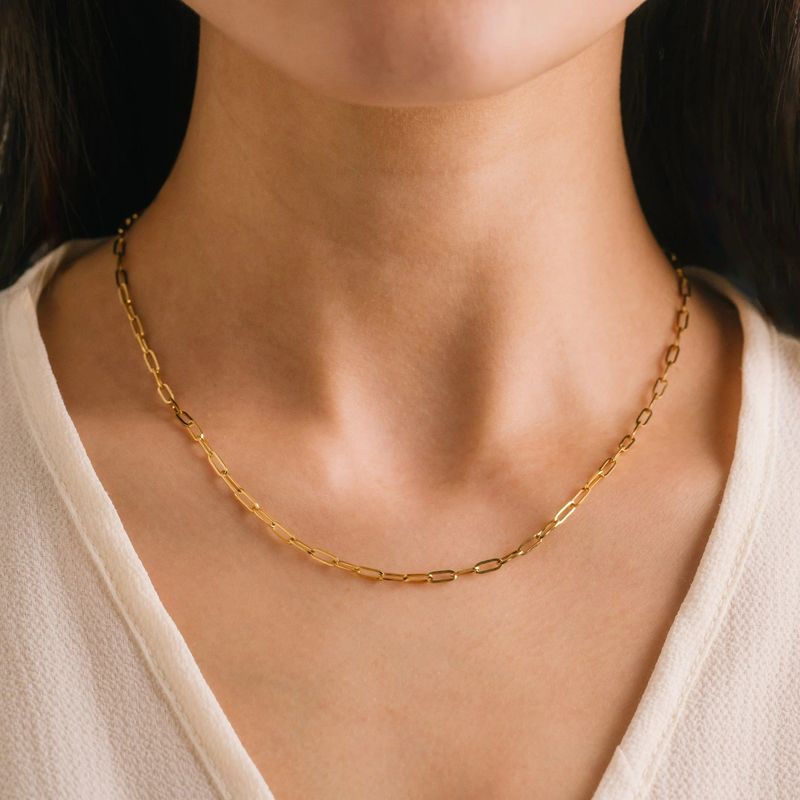 Paperclip Chain Waterproof Necklace