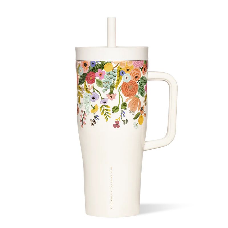 Leakproof Cruiser 22oz Rifle Paper Co. Garden Party Cream
