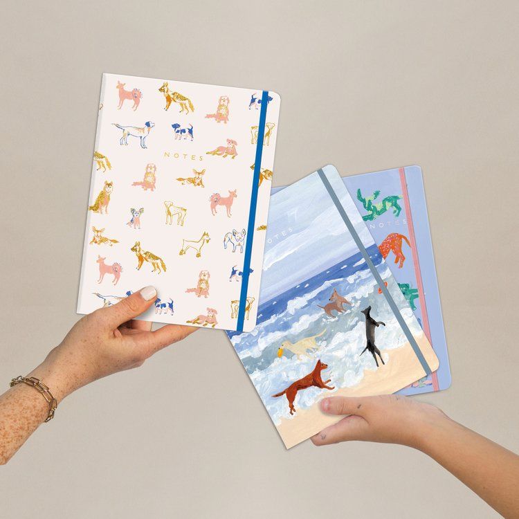 Dogs Sewn Trio Notebook Set