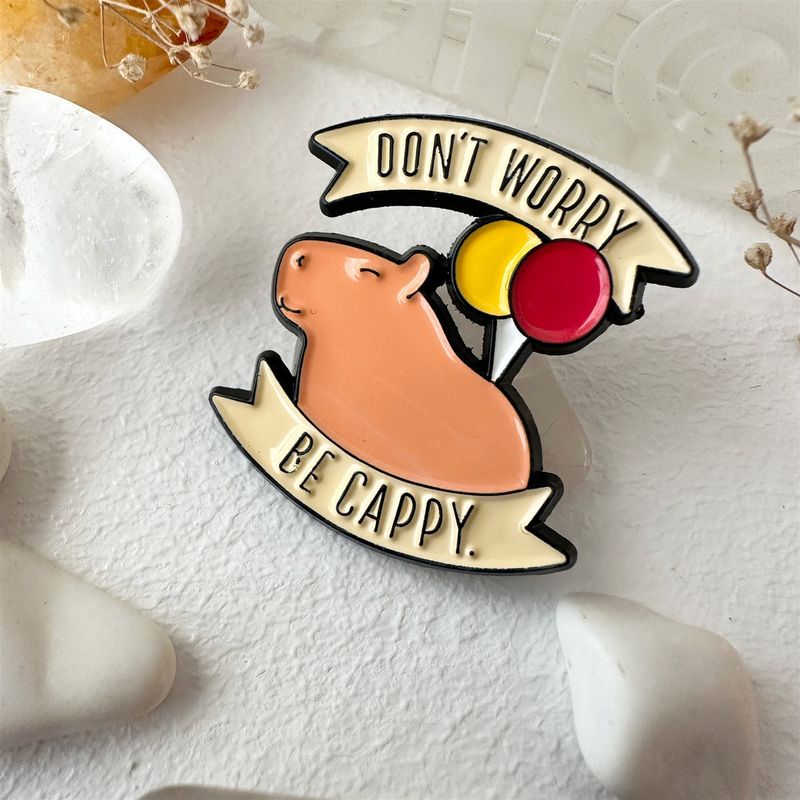 Enamel Pin &quot;Cappy&quot; Don&#39;t Worry Be Cappy