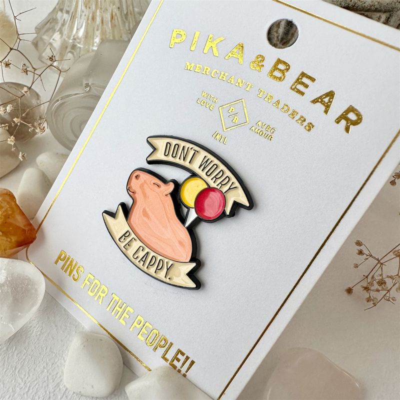 Enamel Pin "Cappy" Don't Worry Be Cappy