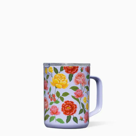 Mug 16oz Rifle Paper Co. Roses Purple
