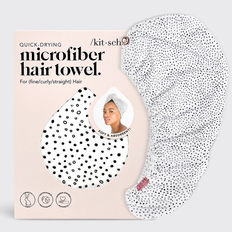 Quick Dry Hair Towel Micro Dot