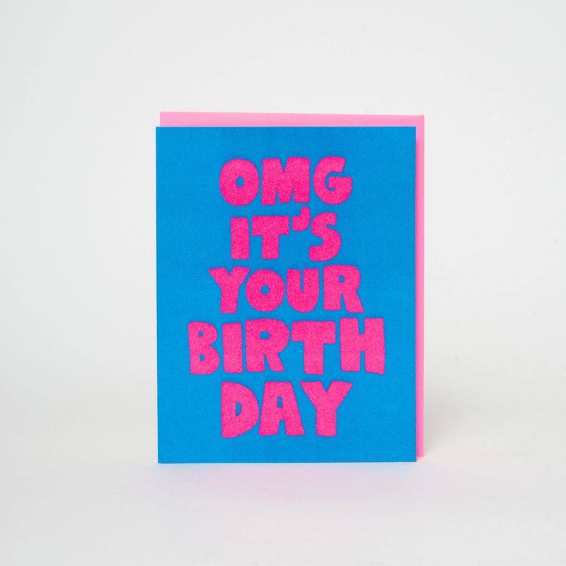 Birthday OMG Letterpress