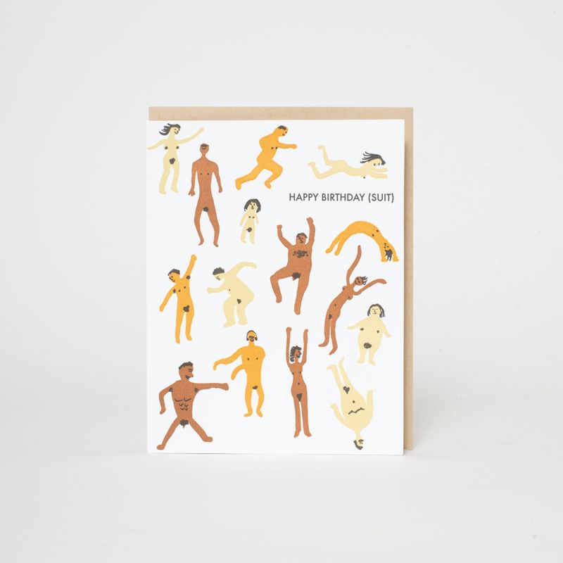 Birthday Suit Nudies Letterpress