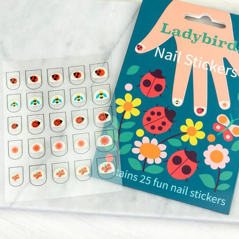 Nail Stickers Pack of 25 Ladybird