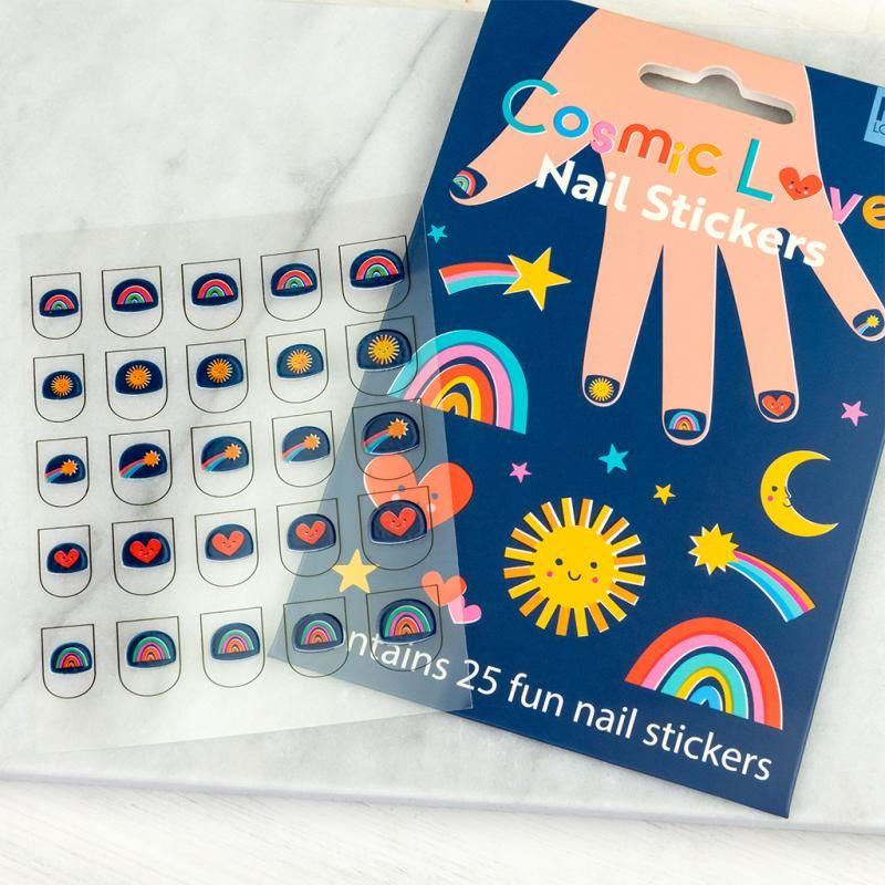 Nail Stickers Pack of 25 Cosmic Love