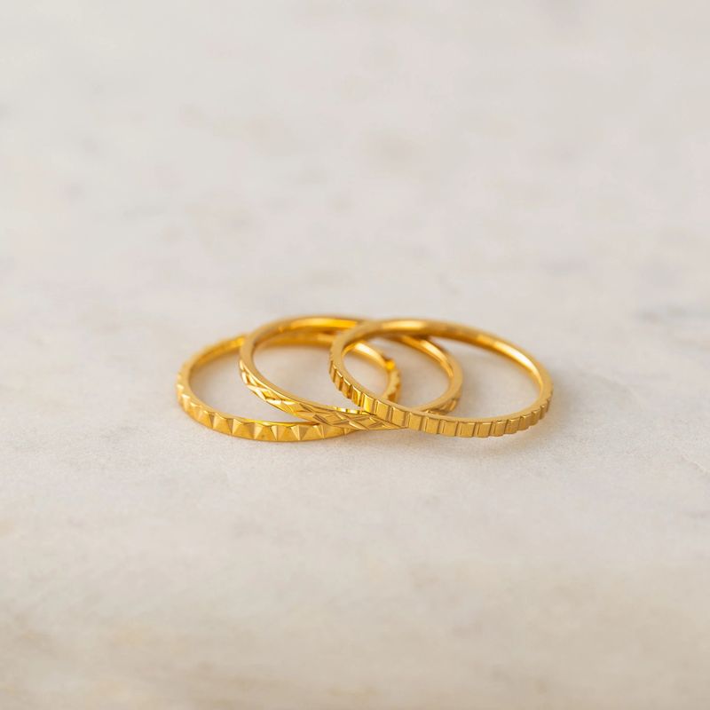 Brit Waterproof Ring Stack Set