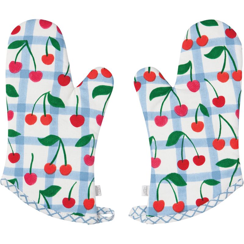 Oven Mitt Set of 2 Very Cherry