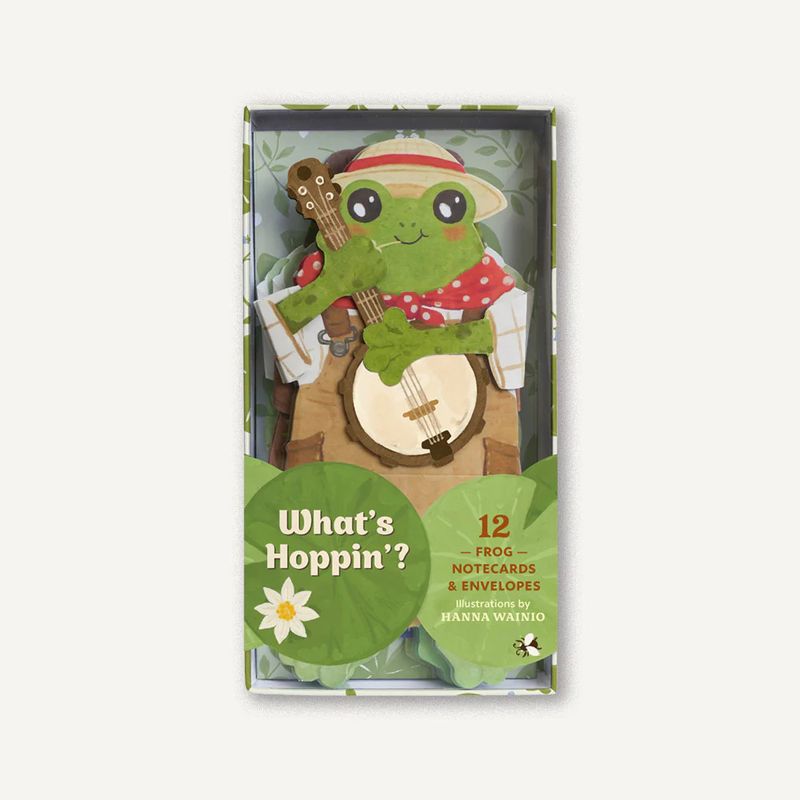 Notecards Set of 12 What&#39;s Hoppin&#39;?