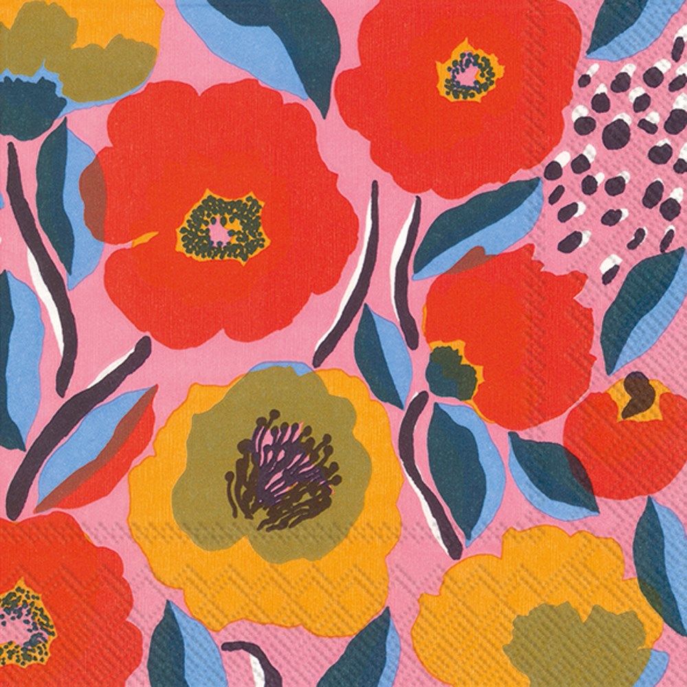 Paper Lunch Napkin Rosarium Rose