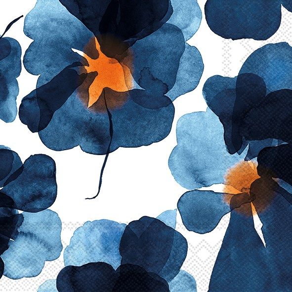 Paper Cocktail Napkin Valssi Blue