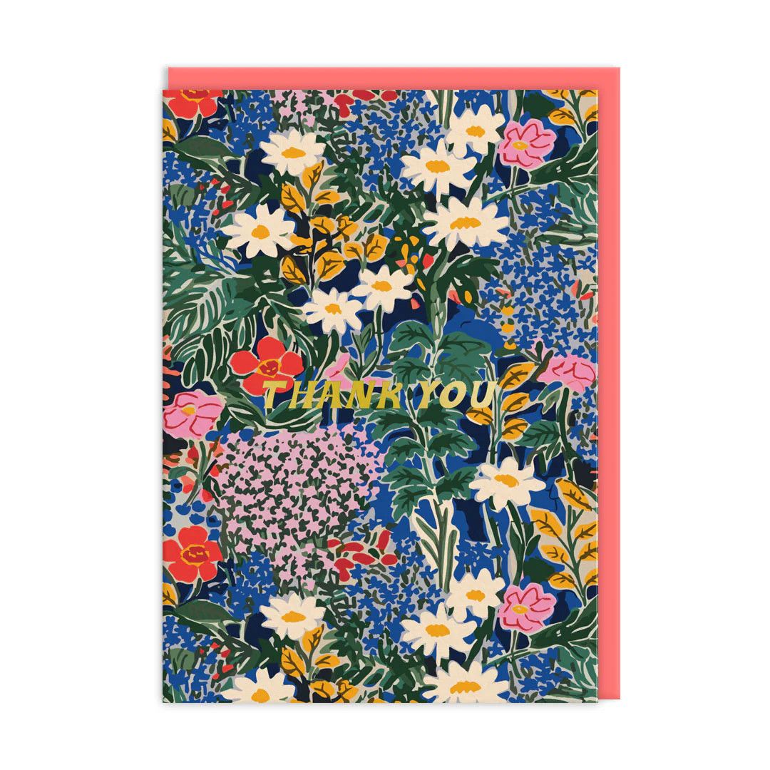 Painted Botanical Thank You Card