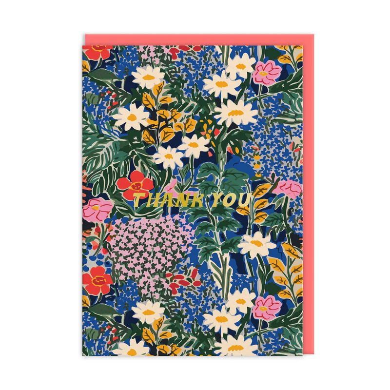 Painted Botanical Thank You Card
