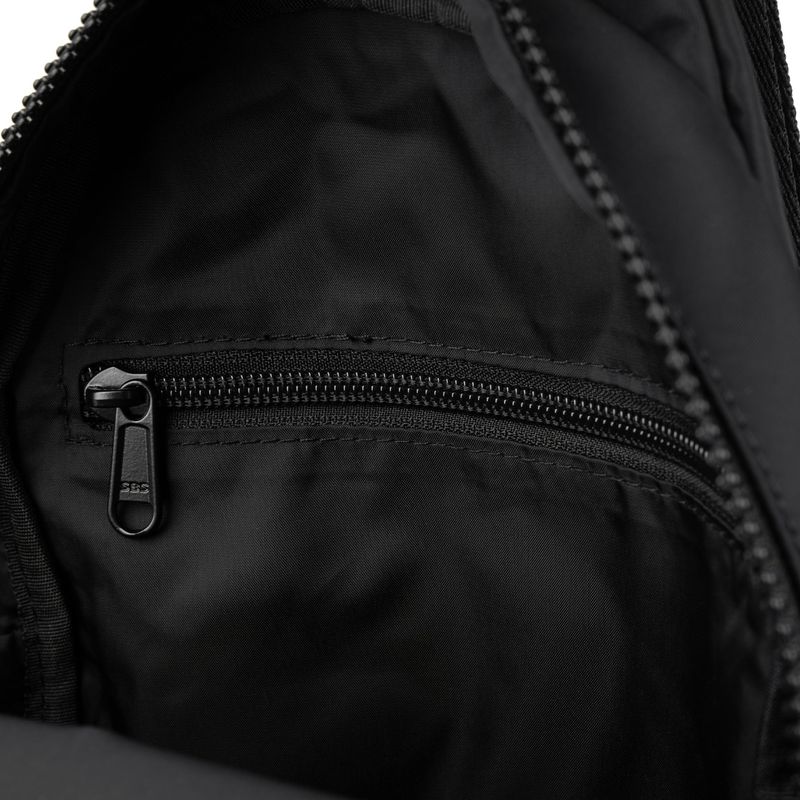Willesden Large Recycled Canvas Sling Bag Black
