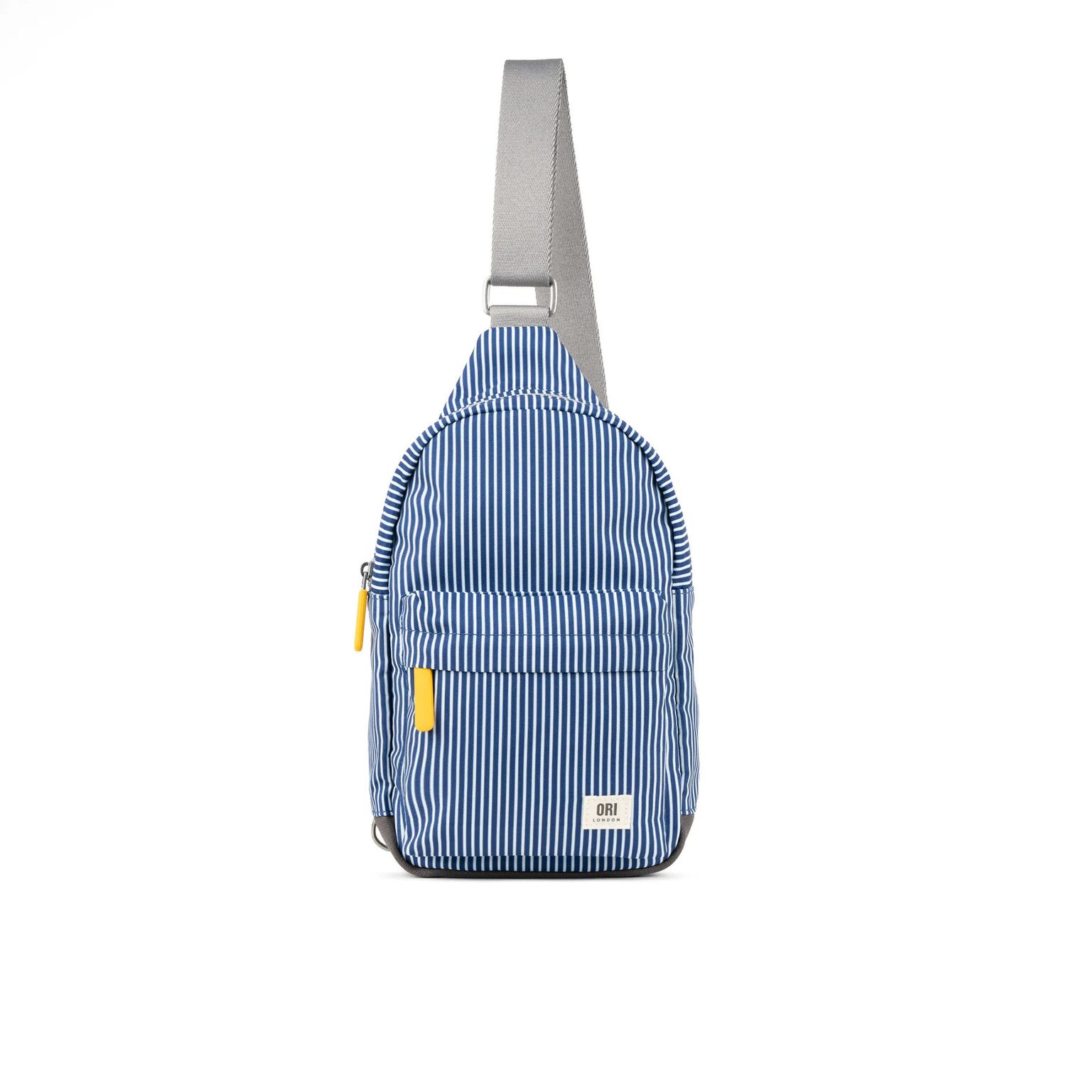 Willesden Large Recycled Canvas Sling Bag Hickory Stripe