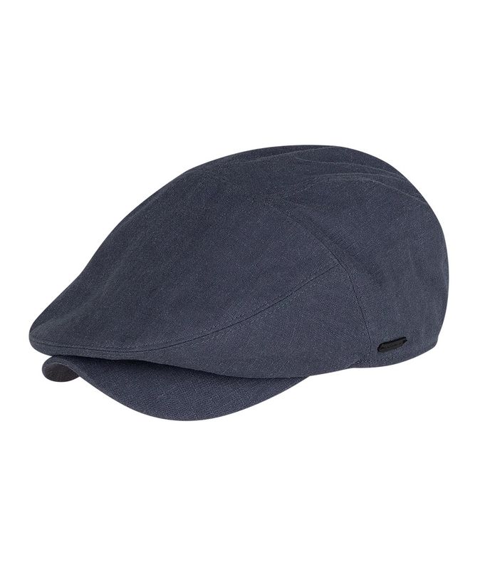 Mens Driver Cap Mosely Denim Blue