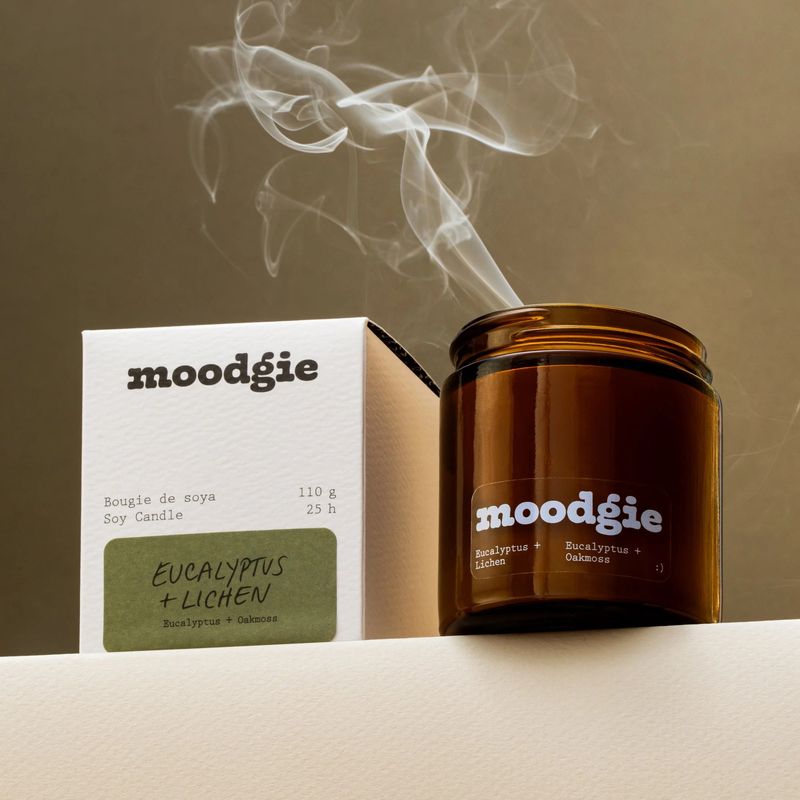 110g Candle Eucalyptus + Lichen