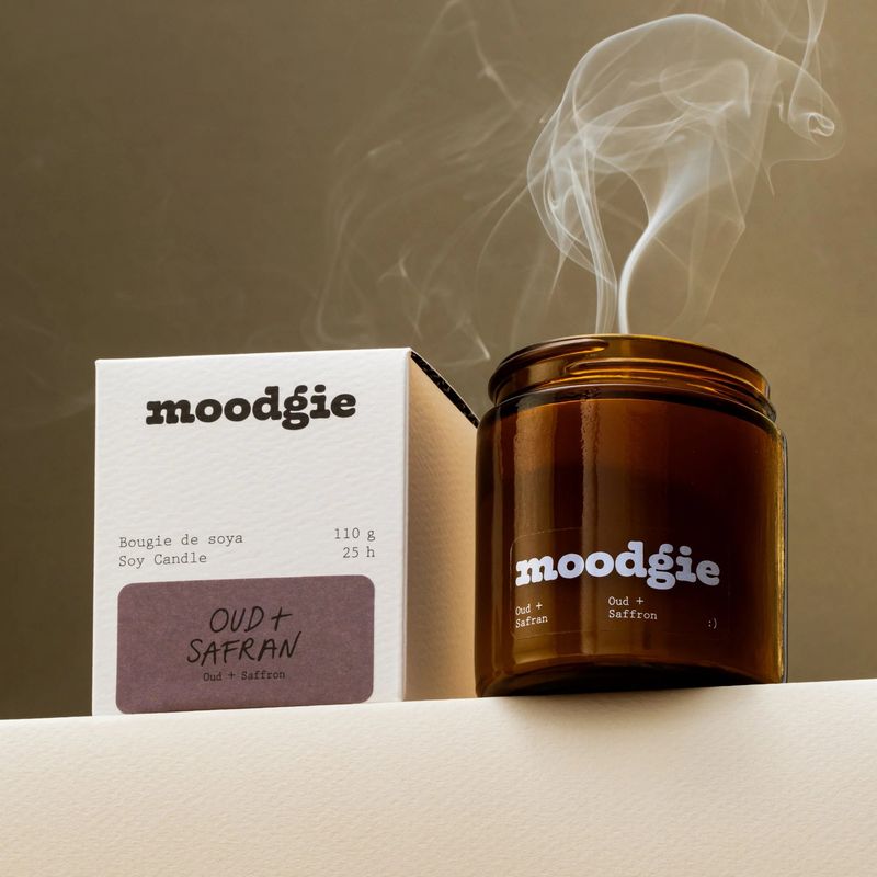 110g Candle Oud + Safran