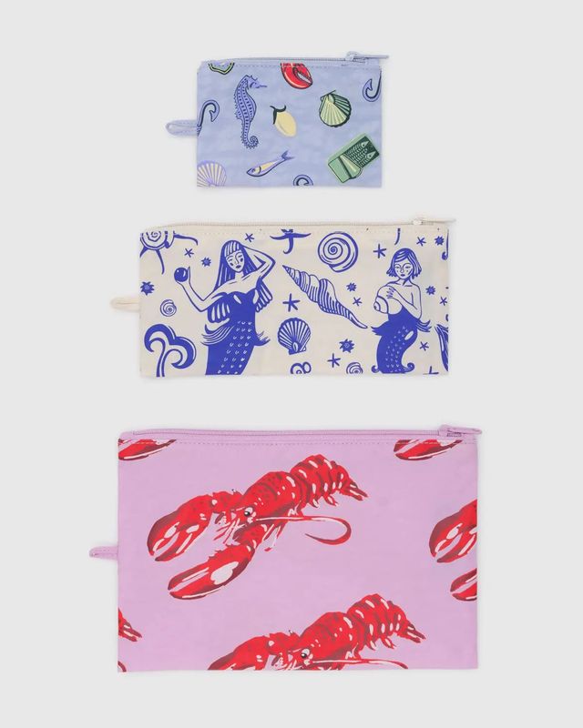 Flat Pouch Set Sea Creatures
