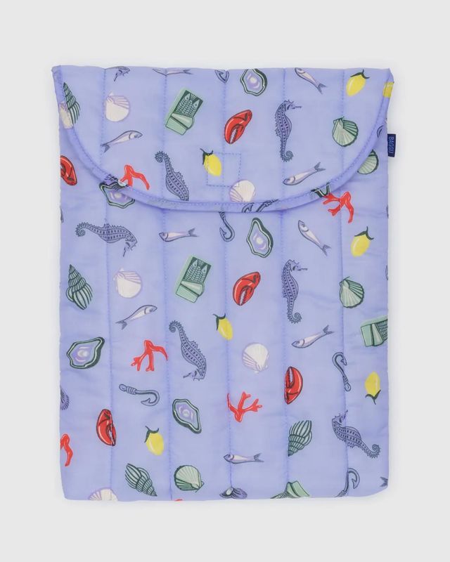 Puffy Laptop Sleeve 16&quot; Sea Charms