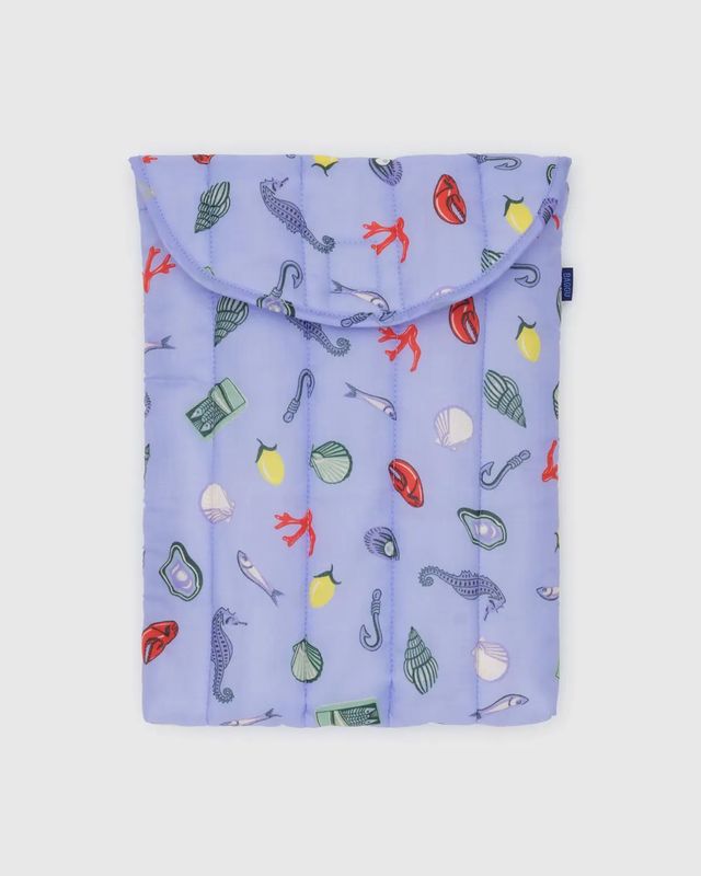 Puffy Laptop Sleeve 13&quot;/14&quot; Sea Charms