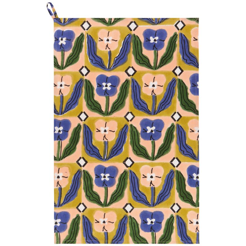 Dishtowel Block Print Teppi