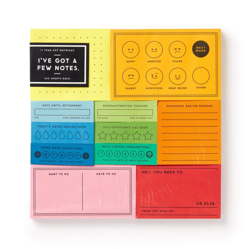 I&#39;ve Got A Few Notes Set of Notepads
