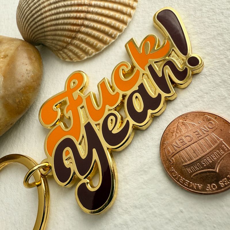 Enamel Keychain "Positivity" Salty Language
