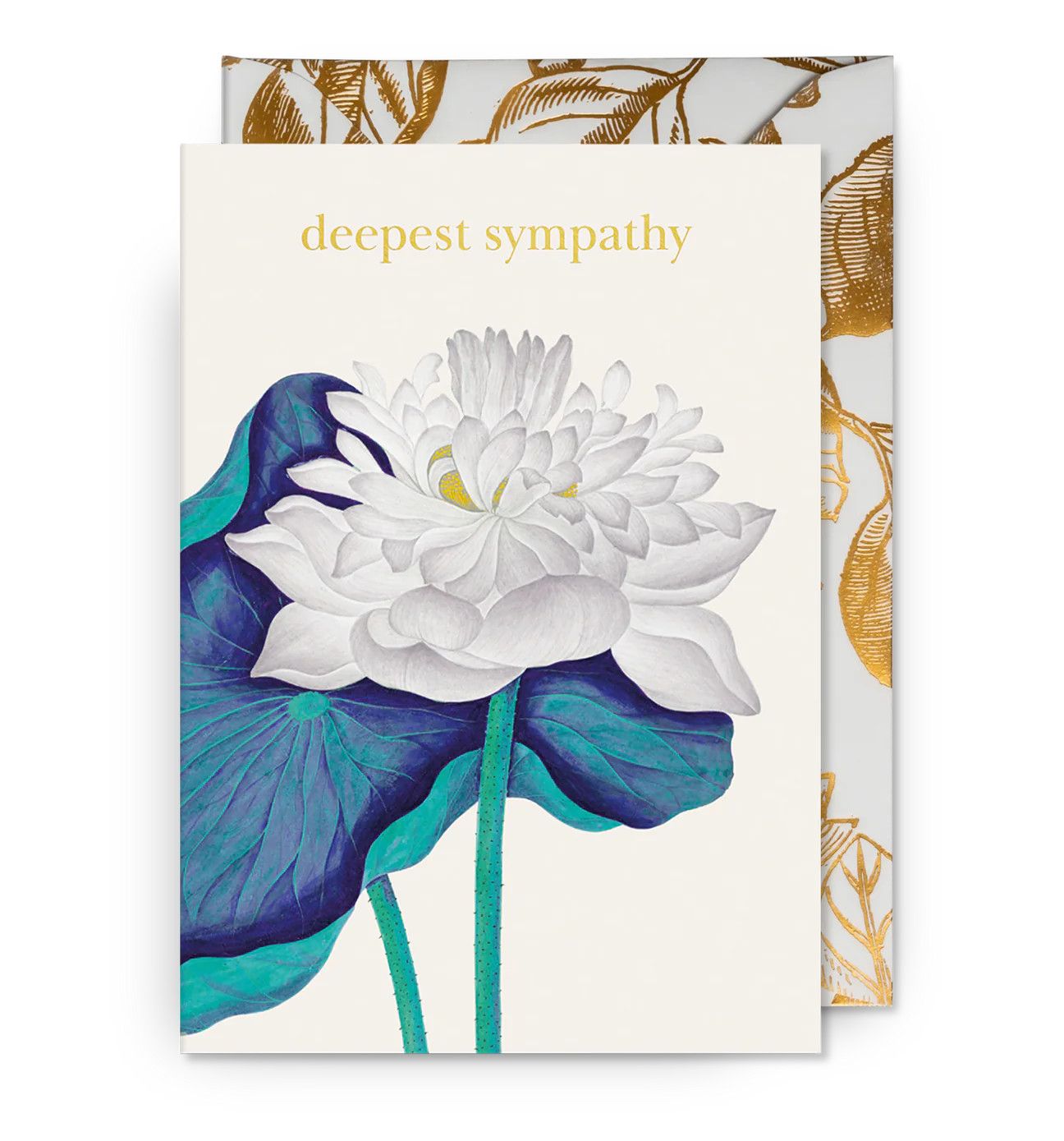 Deepest Sympathy White Lotus Flower