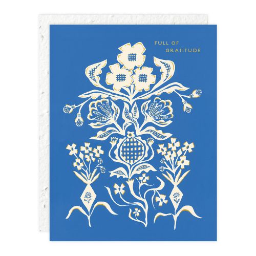 Blue Flower Bouquet Thank You