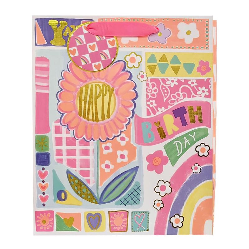 Large Gift Bag Deluxe Neon