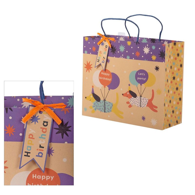 Large Gift Bag Birthday Dogs