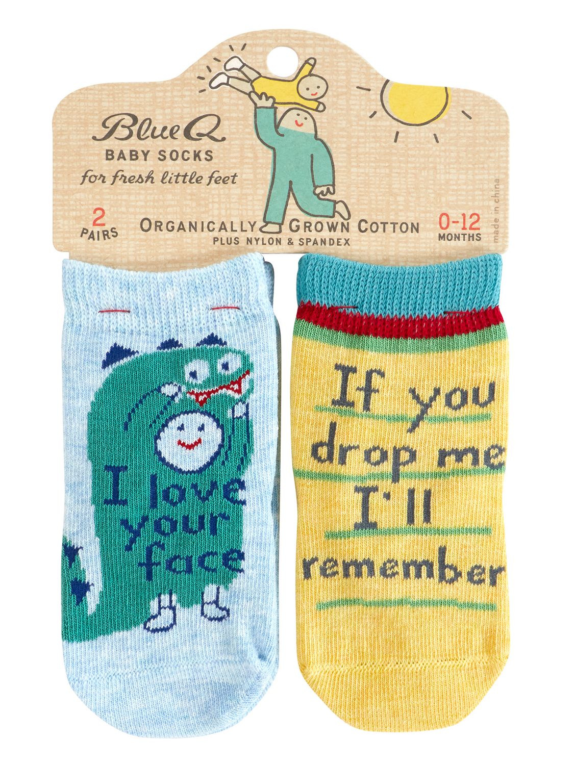 I Love Your Face/ If You Drop Me I&#39;ll Remember Baby Socks