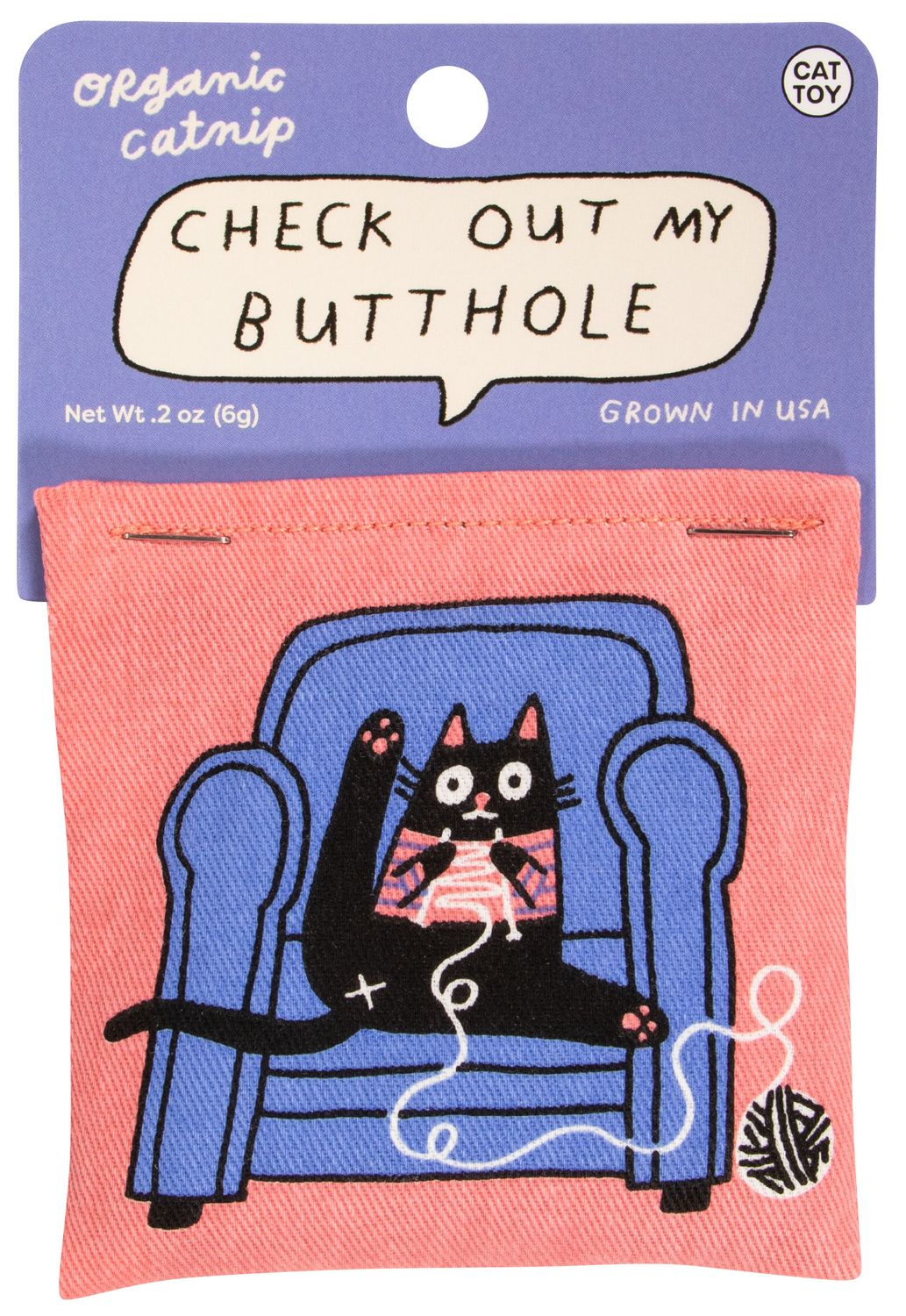 Check Out My Butthole Catnip Toy