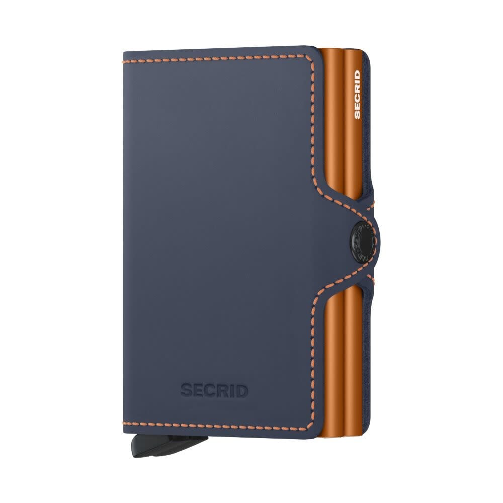 Twinwallet Matte Nightblue / Orange
