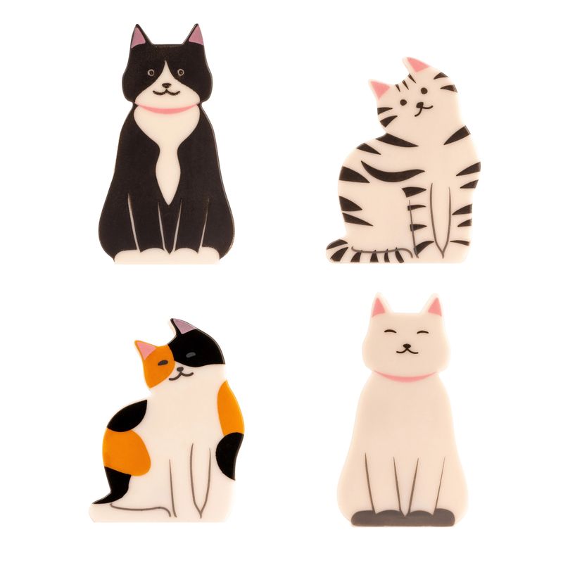 Kitty Cat Bag Clips Set of 4